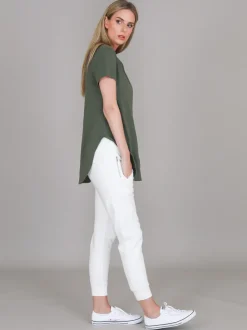 3rd Story Elwood Curved Hem T Shirt< Short Sleeves