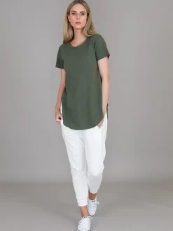 3rd Story Elwood Curved Hem T Shirt< Short Sleeves