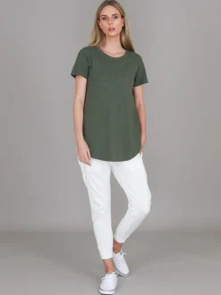 3rd Story Elwood Curved Hem T Shirt< Short Sleeves