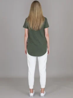 3rd Story Elwood Curved Hem T Shirt< Short Sleeves