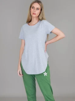 3rd Story Elwood Curved Hem T Shirt< Short Sleeves
