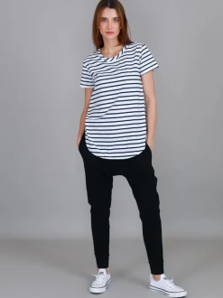 3rd Story Elwood Curved Hem T Shirt< Short Sleeves