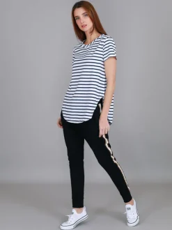3rd Story Elwood Curved Hem T Shirt< Short Sleeves