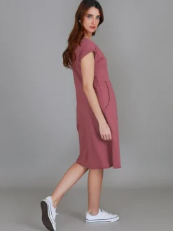 3rd Story Evelyn Midi Dress with Pockets< Short Sleeve Dress
