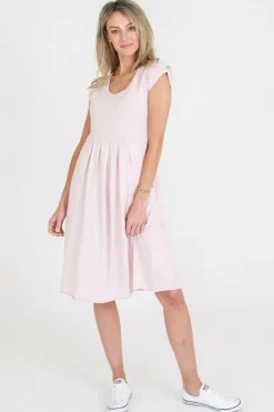 3rd Story Evelyn Midi Dress with Pockets< Short Sleeve Dress