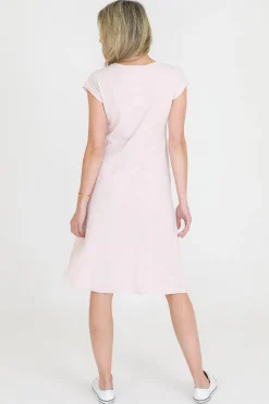 3rd Story Evelyn Midi Dress with Pockets< Short Sleeve Dress