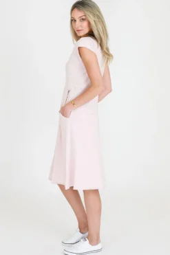 3rd Story Evelyn Midi Dress with Pockets< Short Sleeve Dress