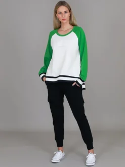 3rd Story Everly 3S Logo Raglan Crewneck Sweatshirt< Sweatshirts|Sweatshirts