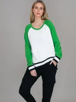 3rd Story Everly 3S Logo Raglan Crewneck Sweatshirt< Sweatshirts|Sweatshirts
