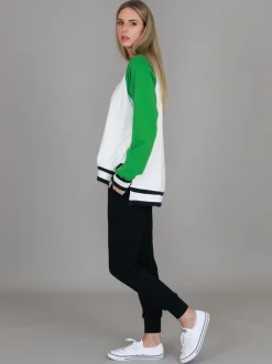 3rd Story Everly 3S Logo Raglan Crewneck Sweatshirt< Sweatshirts|Sweatshirts