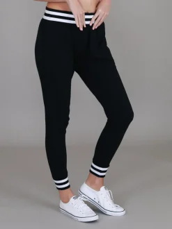 3rd Story Fia /White Stripe Rib Jogger Pants< Joggers