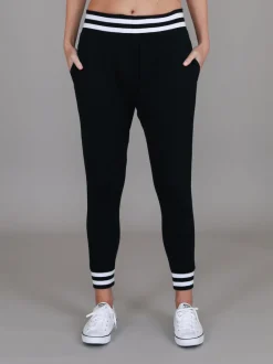 3rd Story Fia /White Stripe Rib Jogger Pants< Joggers