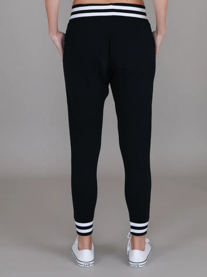 3rd Story Fia /White Stripe Rib Jogger Pants< Joggers