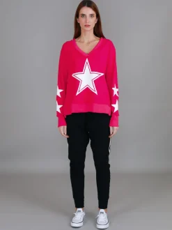 3rd Story Frankie Five Star V Neck Sweatshirt< Sweatshirts|Sweatshirts