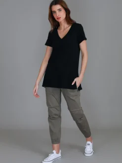 3rd Story Frankie V Neck T Shirt< Short Sleeves