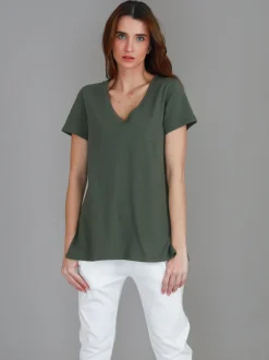 3rd Story Frankie V Neck T Shirt< Short Sleeves