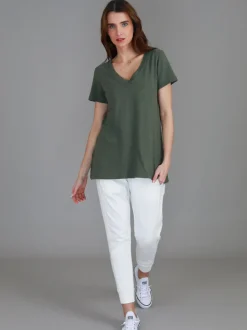 3rd Story Frankie V Neck T Shirt< Short Sleeves