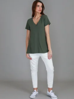 3rd Story Frankie V Neck T Shirt< Short Sleeves