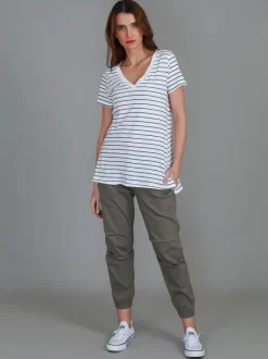 3rd Story Frankie V Neck T Shirt< Short Sleeves