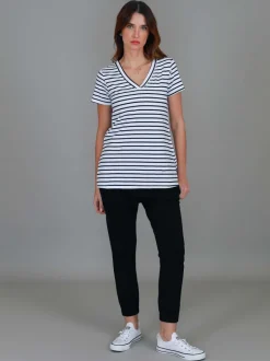 3rd Story Frankie V Neck T Shirt< Short Sleeves