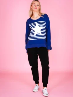 3rd Story Geneva Star Stripe Sweatshirt< Sweatshirts|Sweatshirts