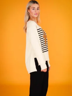 3rd Story Geneva Star Stripe Sweatshirt< Sweatshirts|Sweatshirts