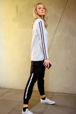 3rd Story Geneva Stripes Long Sleeve T Shirt< Long Sleeves