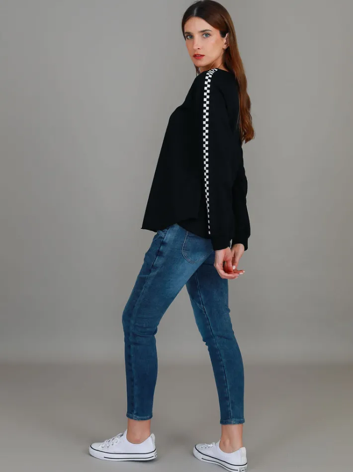 3rd Story Gil Check Stripe Sweatshirt< Sweatshirts|Sweatshirts