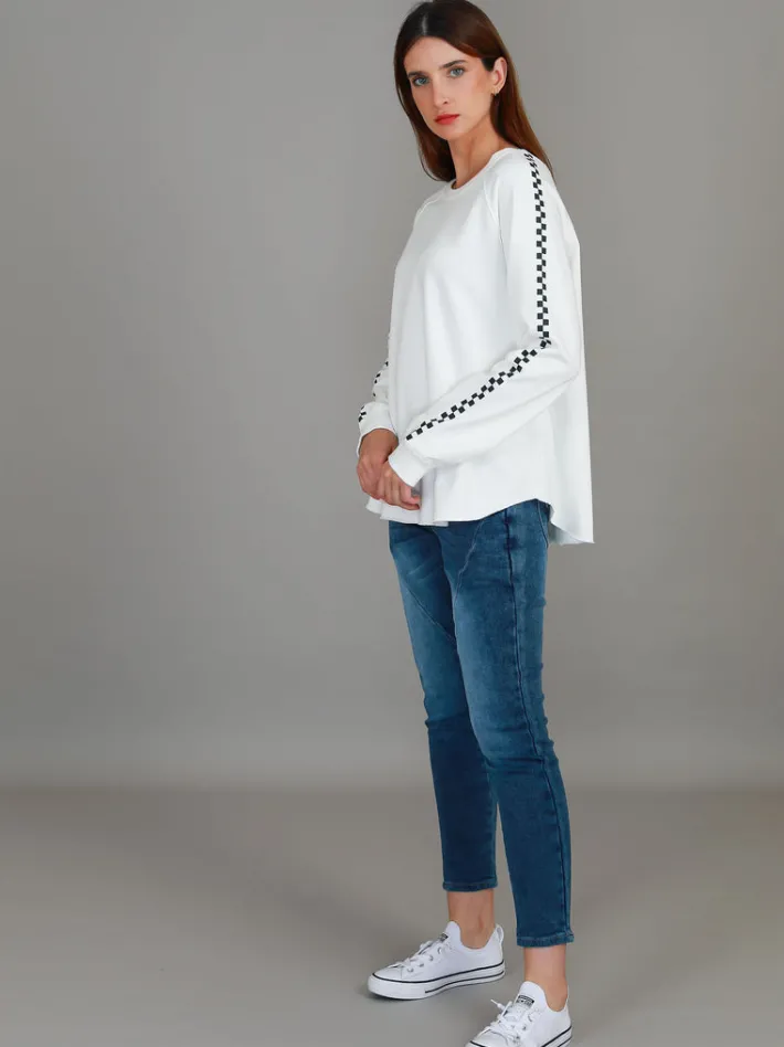 3rd Story Gil Check Stripe Sweatshirt< Sweatshirts|Sweatshirts
