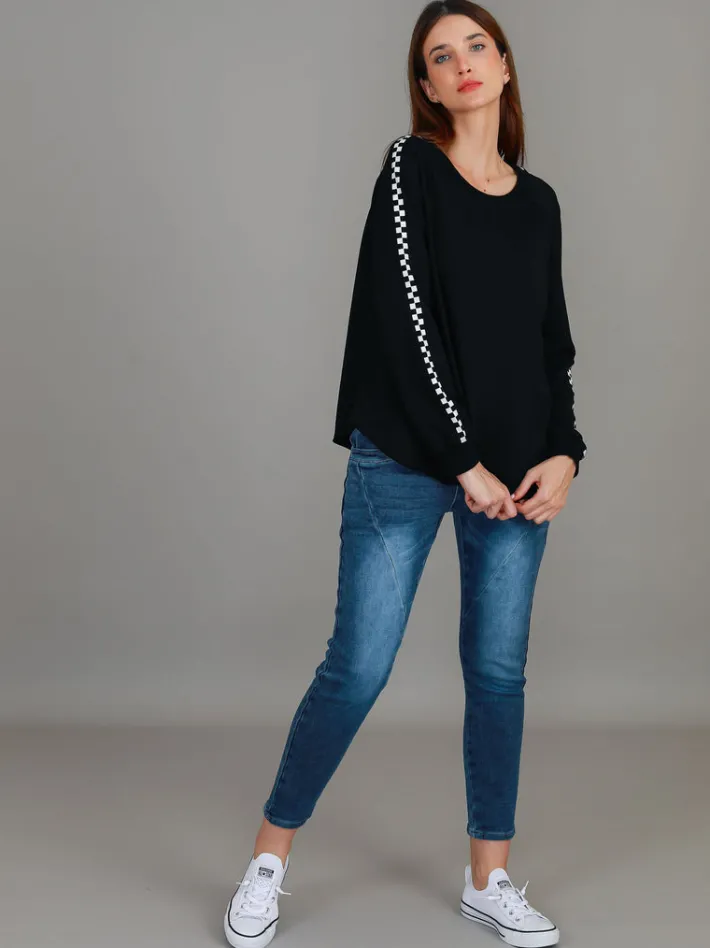 3rd Story Gil Check Stripe Sweatshirt< Sweatshirts|Sweatshirts