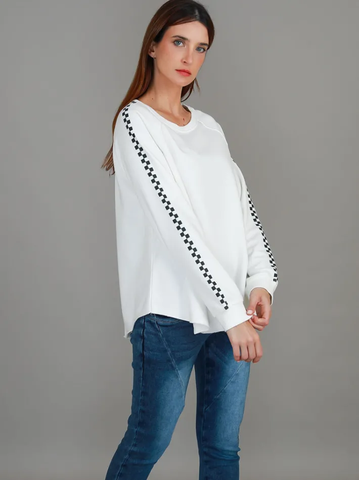 3rd Story Gil Check Stripe Sweatshirt< Sweatshirts|Sweatshirts