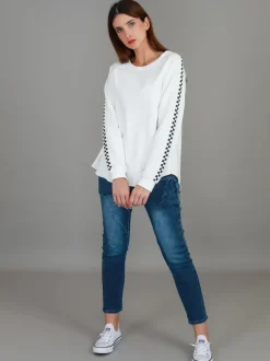 3rd Story Gil Check Stripe Sweatshirt< Sweatshirts|Sweatshirts
