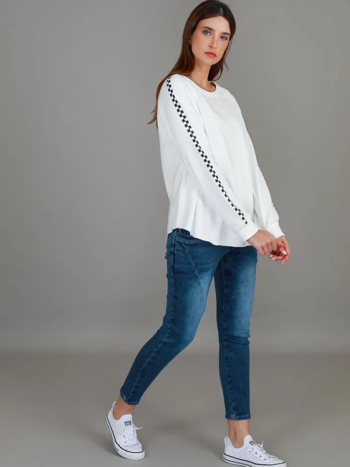 3rd Story Gil Check Stripe Sweatshirt< Sweatshirts|Sweatshirts