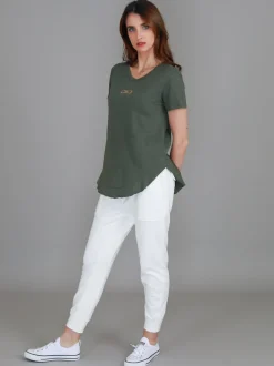 3rd Story Gracie Gold Bow Short Sleeve T Shirt< Short Sleeves