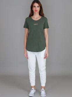 3rd Story Gracie Gold Bow Short Sleeve T Shirt< Short Sleeves