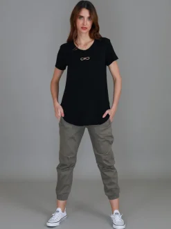 3rd Story Gracie Gold Bow Short Sleeve T Shirt< Short Sleeves