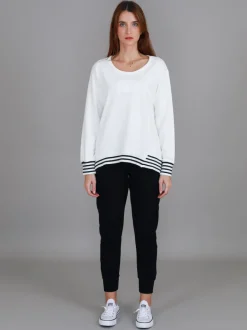 3rd Story Gwyneth Striped Rib Sweatshirt< Sweatshirts|Sweatshirts
