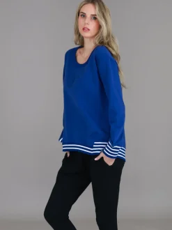 3rd Story Gwyneth Striped Rib Sweatshirt< Sweatshirts|Sweatshirts