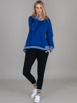 3rd Story Gwyneth Striped Rib Sweatshirt< Sweatshirts|Sweatshirts