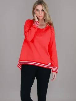 3rd Story Gwyneth Striped Rib Sweatshirt< Sweatshirts|Sweatshirts