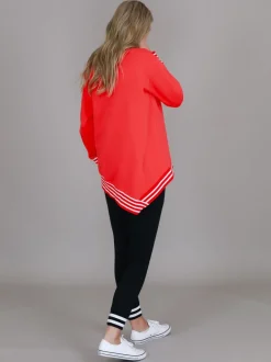 3rd Story Gwyneth Striped Rib Sweatshirt< Sweatshirts|Sweatshirts