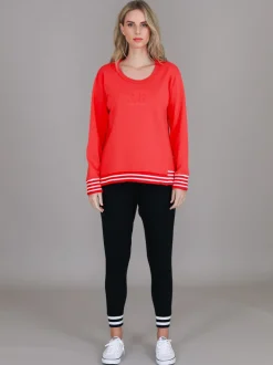 3rd Story Gwyneth Striped Rib Sweatshirt< Sweatshirts|Sweatshirts