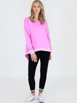 3rd Story Gwyneth Striped Rib Sweatshirt< Sweatshirts|Sweatshirts