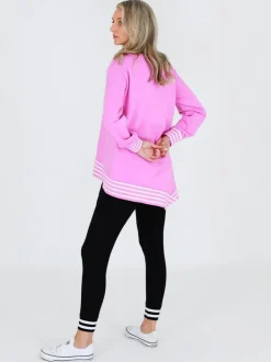 3rd Story Gwyneth Striped Rib Sweatshirt< Sweatshirts|Sweatshirts