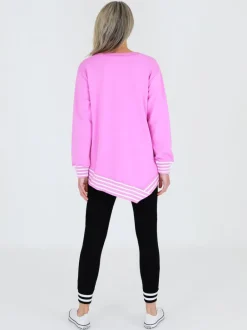 3rd Story Gwyneth Striped Rib Sweatshirt< Sweatshirts|Sweatshirts
