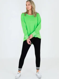 3rd Story Gwyneth Striped Rib Sweatshirt< Sweatshirts|Sweatshirts