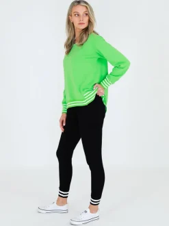 3rd Story Gwyneth Striped Rib Sweatshirt< Sweatshirts|Sweatshirts