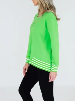 3rd Story Gwyneth Striped Rib Sweatshirt< Sweatshirts|Sweatshirts