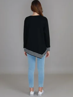 3rd Story Gwyneth Striped Rib Sweatshirt< Sweatshirts|Sweatshirts