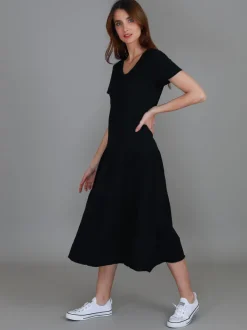 3rd Story Hazel Tiered Midi Dress< Short Sleeve Dress